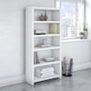 Kathy Ireland Office kathy ireland® Echo 5 Shelf Bookcase in Pure White KI60104-03